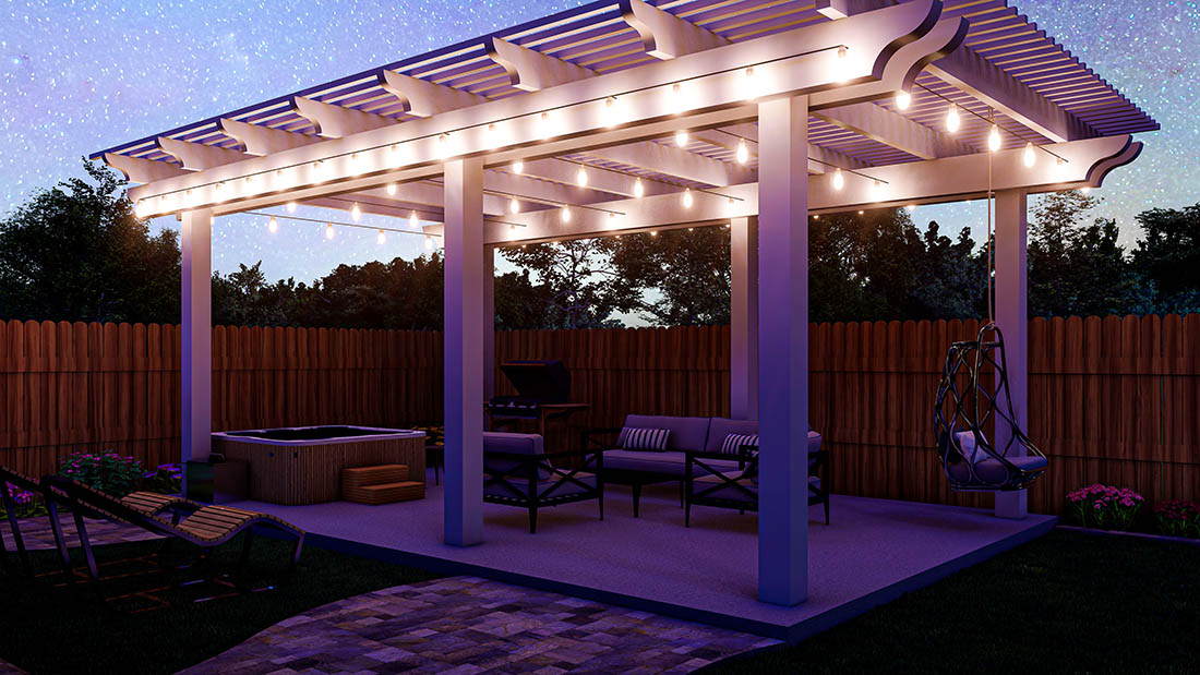 Подсветка фасадов, террас, веранд — акция «Дачный сезон» март-апрель 2026