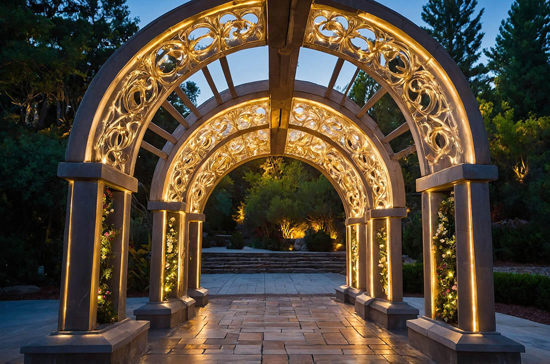 Подсветка арок, нестандартных форм на даче — акция «Дачный сезон» март-апрель 2026