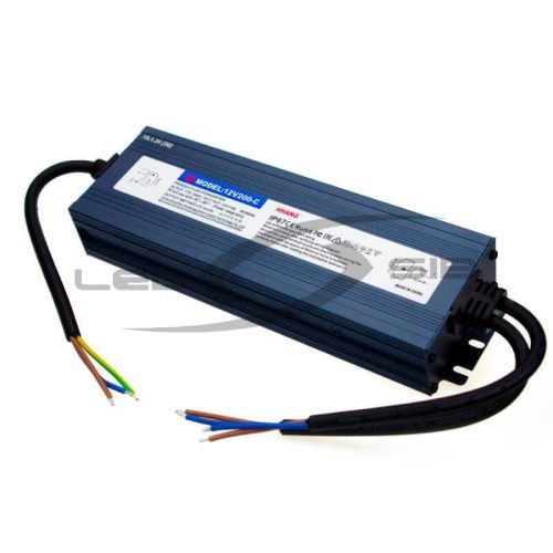 Блок питания влагозащищенный LS Slim 200W DC12V AC 170-265V 15A (алюм) 212*72*36мм 3Y IP67 HH