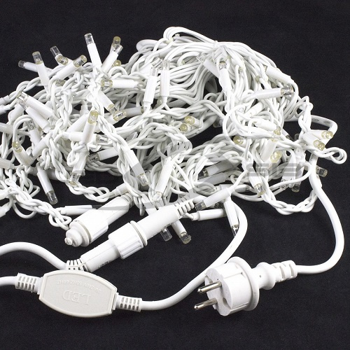 светодиодная бахрома ls провод белый каучук 50*0.6*0.5м. каждый 10 led flash 1353 led 220v ip65 Светодиодная бахрома LS провод белый каучук 50*0.6*0.5м. каждый 10 LED FLASH 1353 LED 220V IP65