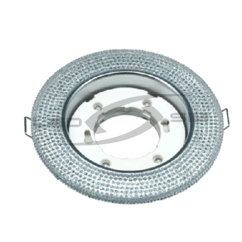 Светильник встраиваемый GX53R-R12L-crystal под лампу GX53 с подсветкой Прозрачный/Хром IN HOME