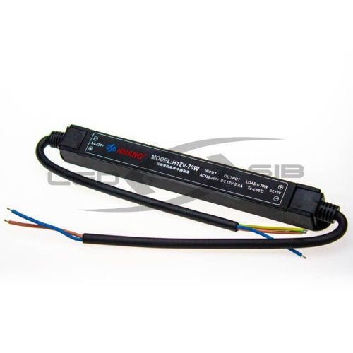 Блок питания LS узкий 70W DC12V 5,8A IP66 AC 170-265V (Алюм. корпус) 195*20*20мм HH