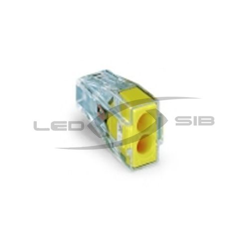 Соединитель кабеля Wago Клемма 2-проводная 0.08-2.5 мм, 250V, ток 24A (прозрачная)