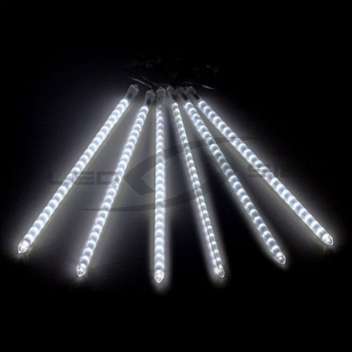 Сосульки LED LS из 30см пластиковых труб (7 шт), коробка 50 шт, стык, провод PVC