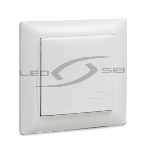 Розетка 1ая с з/к с крышкой VALENZO белая 6114