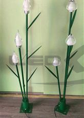 Светильник декоративный Свеча на ветру 130см тёплый белый 9W