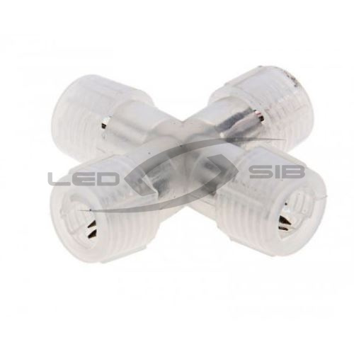 Коннектор LS Х-образный с иголкой для дюралайта круглого 3 жилы 13мм