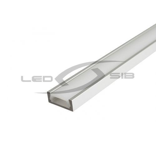 Накладной алюминиевый профиль (с экраном) LS-СС-032, 2000х17.5х7мм