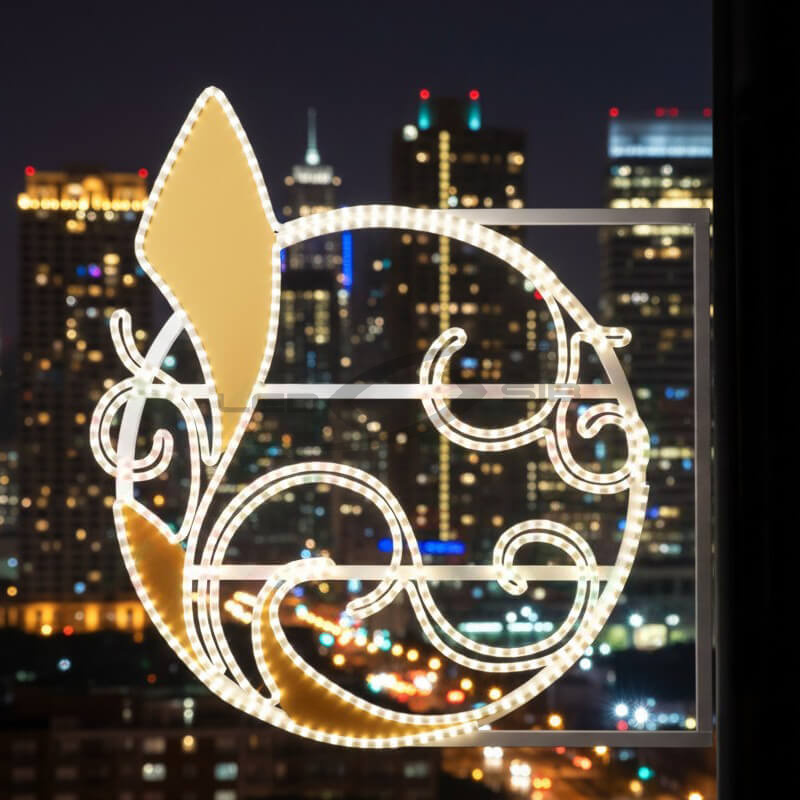 Светодиодная консоль "Округлый узор" LS, высота 700 мм, ширина 700 мм, IP 65, 220 V