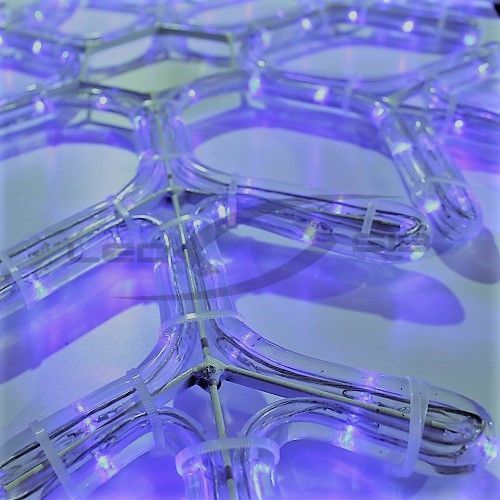 Снежинка LED LS на металлическом каркасе, 60 см, с контроллером 220V