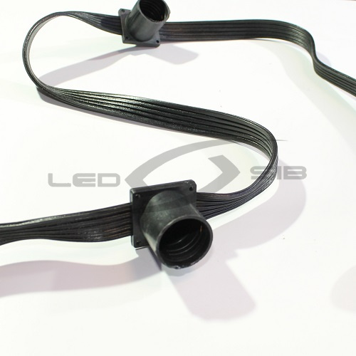 белт-лайт ls гибкий проводящий шлейф пятижильный е27 220v шаг 40см (катушка 100м), черный ip 65 Белт-лайт LS гибкий проводящий шлейф пятижильный Е27 220V шаг 40см (катушка 100м), черный IP 65