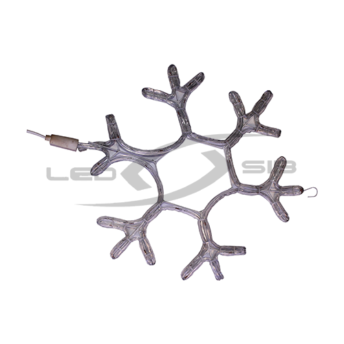 Cнежинка LED LS на металлическом каркасе, 38 см, без контроллера 220V