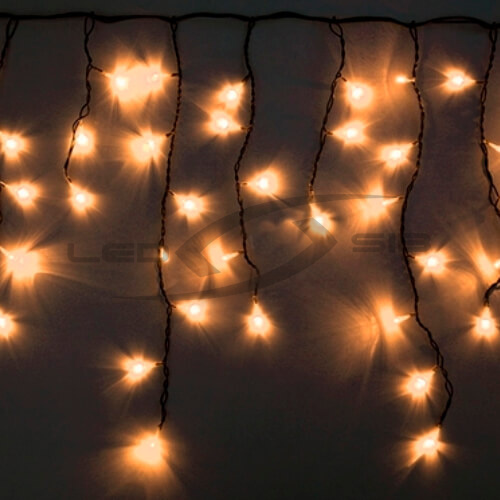 Бахрома светодиодная LS 4,8х0,6м IP65 176LED, провод черный ПВХ IP65 220V  (Стыкуется MAX До 7 шт)