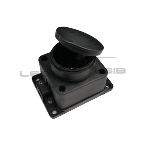 Розетка 1ая с з/к каучук с заглушкой 16А IP44 черная 9321 IN HOME