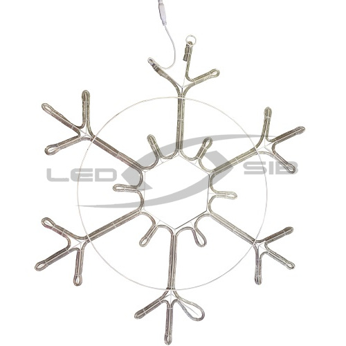 Снежинка LED LS на металлическом каркасе, 60 см, без контроллера 220V