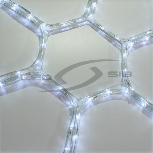 Снежинка LED LS на металлическом каркасе, 60 см, с контроллером 220V