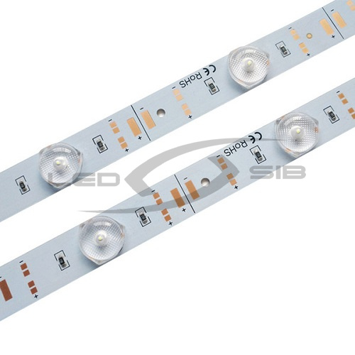 Светодиодная линейка с линзой LS SMD 3030/12 LED, MAX 12W, 24V, IP33, 1200Lm, угол 180°