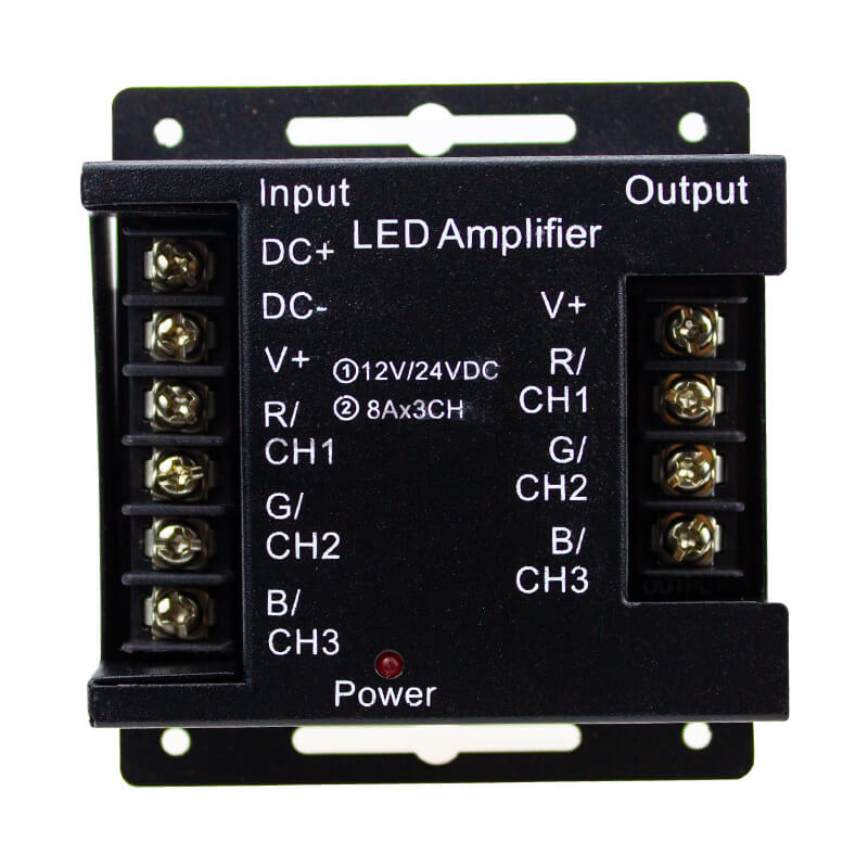 RGB усилитель LS ZS-AMF-02 A/C, по 8А на канал (общ. 24А) DC12-24V