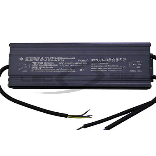 блок питания луч влагозащищенный ls серии slim 300w dc 24v ac 110-250v 12.5a(алюм) 275*76*39 ip67 Блок питания ЛУЧ влагозащищенный LS серии Slim 300W DC 24V AC 110-250V 12.5A(алюм) 275*76*39 IP67