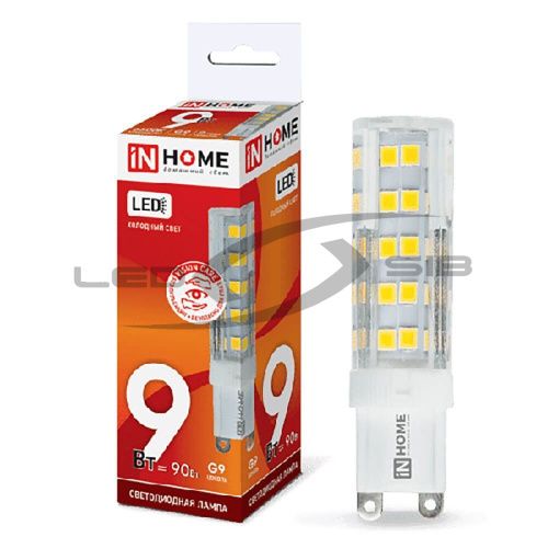 Лампа сд LED-JCD 9W 230V G9 860Lm IN HOME
