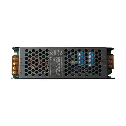 Блок питания LS серии SLIM 300W 12V 25A IP20 (Металлический корпус) 245*63*29мм 3Y (без вентилятора)