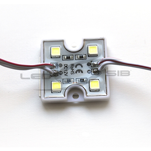 Светодиодный модуль LS SMD 5054/4LED 88Lm 35х35х5мм max 1W 88Lm IP65 (пласт. корпус) 120°
