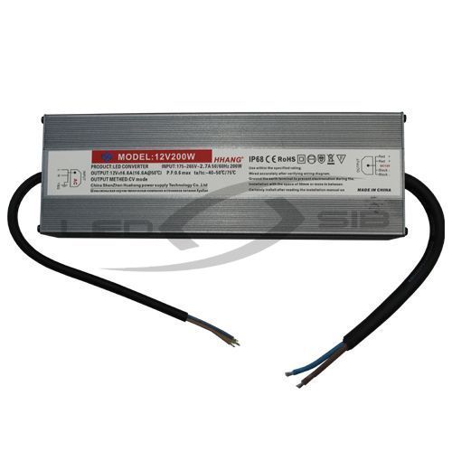 блок питания влагозащищенный ls серии slim 200w dc 12v ac 170-265v 16,6a  245*76*39мм 5y ip67 нн Блок питания влагозащищенный LS серии Slim 200W DC 12V AC 170-265V 16,6A  245*76*39мм 5Y IP67 НН