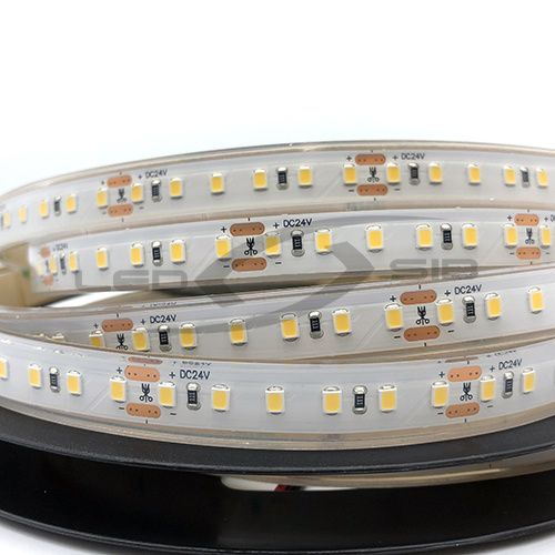 Светодиодная лента LS влагозащищенная SMD 2835-600-24V IP67 9,6W 18-20 LM 1 LED  (ПВХ трубка)