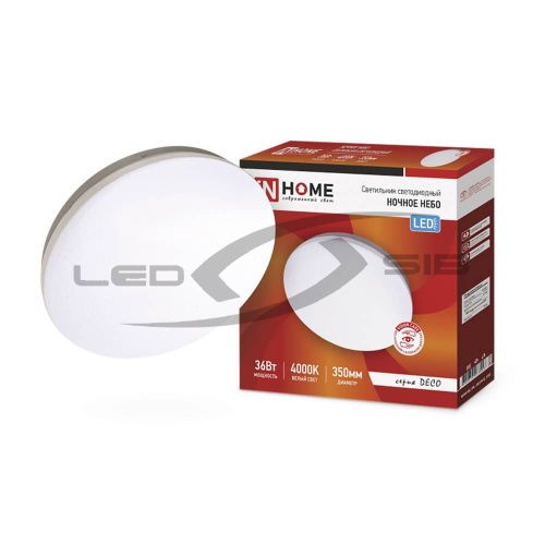Светильник cд DECO 36W 2340Lm 300мм НОЧНОЕ НЕБО  IN HOME