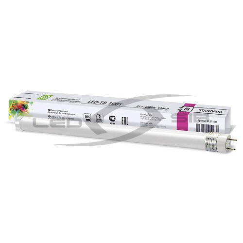 Лампа сд LED-T8R-standard 10W 230V G13 800Lm 600мм (прозрачная)