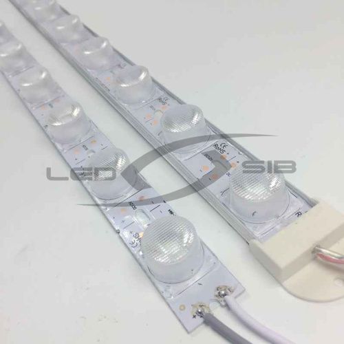 Светодиодная линейка с линзой Т LS SMD 3030/18 LED MAX 18W DC12V IP33 2160 Lm, угол 15*45° 1000*17мм