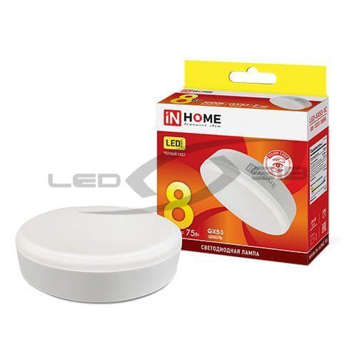 Лампа сд LED-GX53-VC 10.0W 230V 950Lm IN HOME