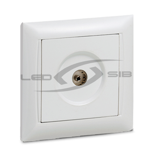 Розетка ТВ VALENZO белая 6027