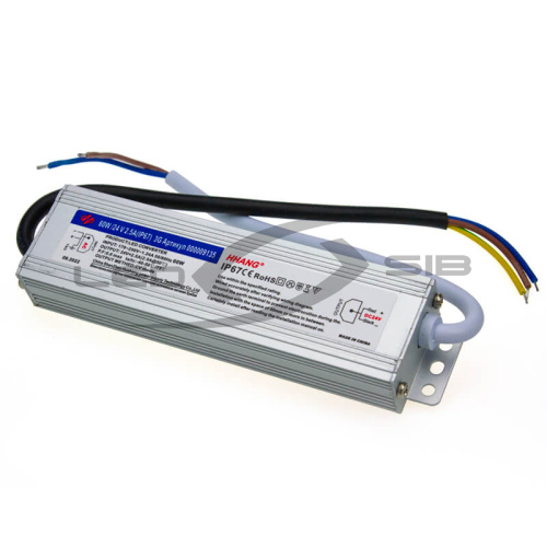 Блок питания влагозащищенный LS Slim 60W DC 24V AC 110-265V 2,5A (алюм) 150*43*21мм 3Y IP67 HH