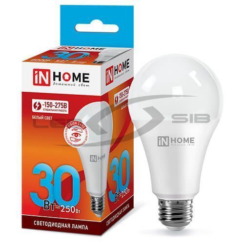 Лампа сд LED-A70-VC 30W 230V Е27 2700 Lm IN HOME