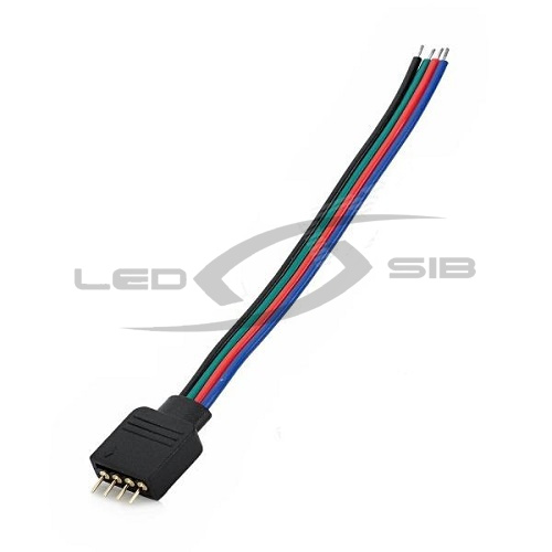 Коннектор LS для СД ленты SMD 5050 RGB (с иглой) 4 PIN 10 мм