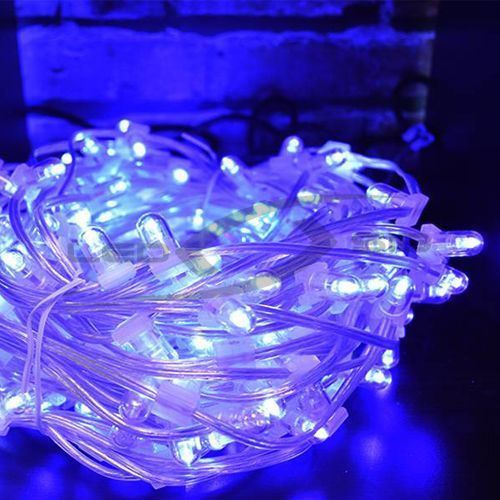 Клип-лайт светодиодный LS, бухта 100м MAX 130W шаг 15см. 12V провод прозрачный 666 LED IP65