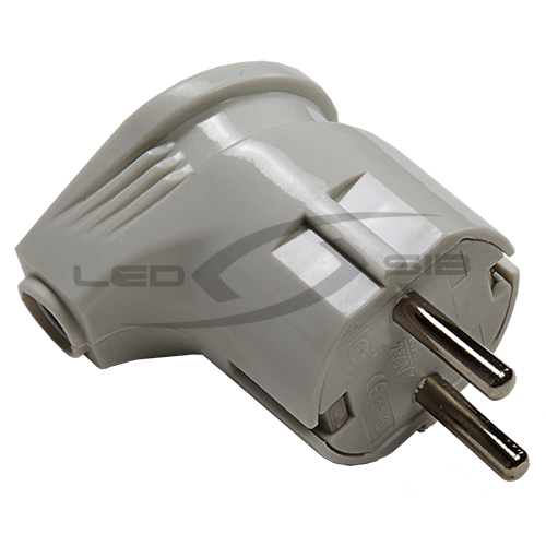 вилка угловая с з/к 16а белая 4110 Вилка угловая с з/к 16А белая 4110