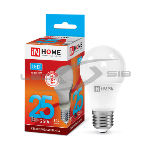 Лампа сд LED-A65-VC 25W 230V Е27 2250Lm IN HOME
