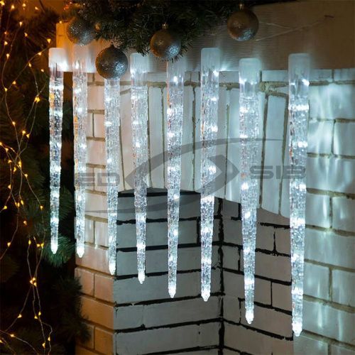 Сосульки LED LS 50см SMD 2835, 540 LED (спайка 10шт) 7/220V с драйвером, провод PVC 2 мм  длина 10м