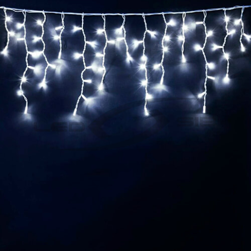 Бахрома светодиодная LS 6 метров 20/50/90 см IP65 288 LED 220V прозрач.провод PVC 2.3 мм (Стыкуется)