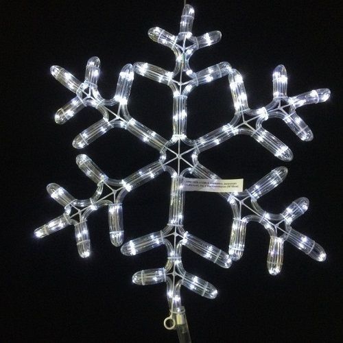 Снежинка LED LS на металлическом каркасе, 60 см, с контроллером 220V
