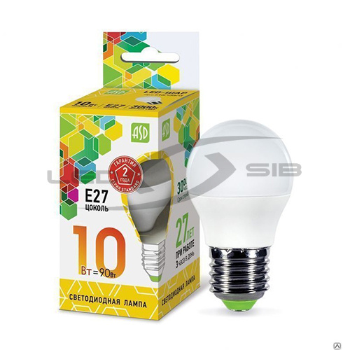 Лампа сд LED-A60-VC 10.0W 230V Е27 900Lm