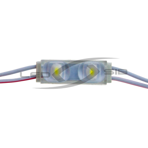 Светодиодный модуль мини LS D2 с линзой SMD 2835/2LED 20*9*8мм max 0,7W 70Lm IP66 160° 20шт.спайка