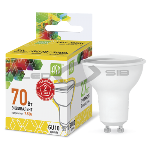Лампа сд LED-JCDRС  7.5W 230V GU10 675Lm