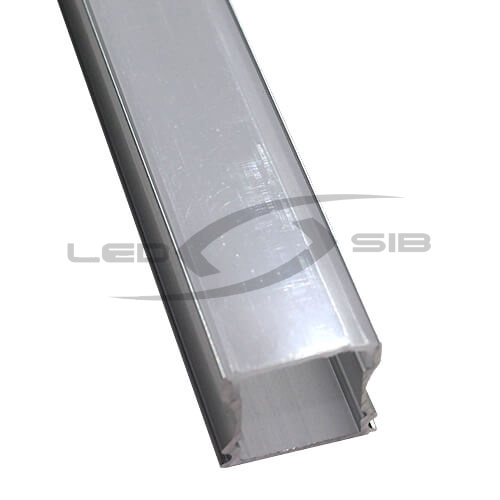 накладной алюминиевый профиль (с экраном) ls-yf-124c  2000х17.6х14,7 мм Накладной алюминиевый профиль (с экраном) LS-YF-124C  2000х17.6х14,7 мм
