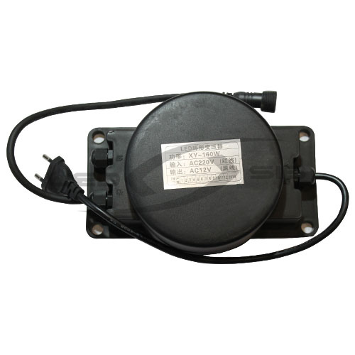Трансформатор LS для комплекта на деревья, гирлянды, клип лайт 12V 160W IP 44, коннектор на 4 выхода