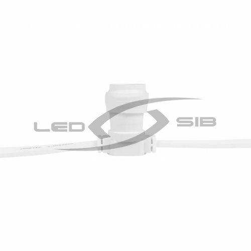 Белт-лайт LS гибкий шлейф двужильный Е27 220V шаг 15см (катушка 100м) БЕЛЫЙ РЕЗИНОВЫЙ ПРОВОД IP 65