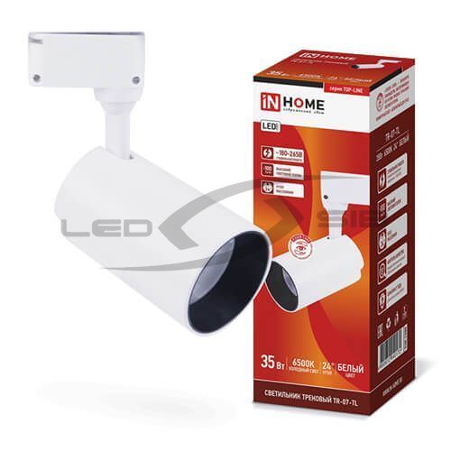 Светильник сд трековый TR-07-TL 35W 4000К 3500Lm IP40 24 град. белый серии TOP-LINE IN HOME