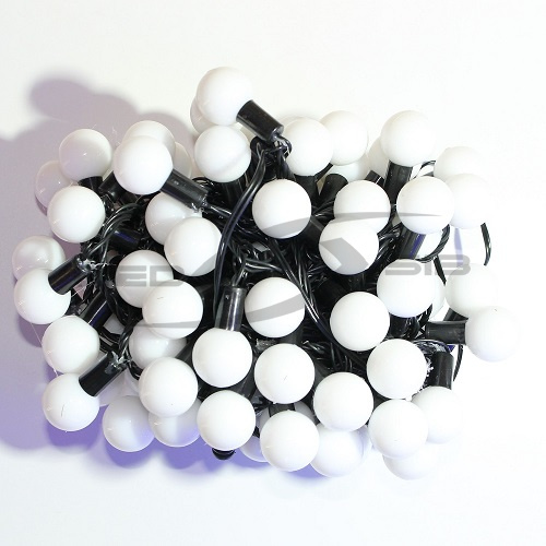 гирлянда led шарик ls 10 метров, 100led, ø шарика 23мм 220v (провод pvc) коннектор папа мама ip55 Гирлянда LED шарик LS 10 метров, 100LED, ø шарика 23мм 220V (провод PVC) Коннектор ПАПА МАМА IP55